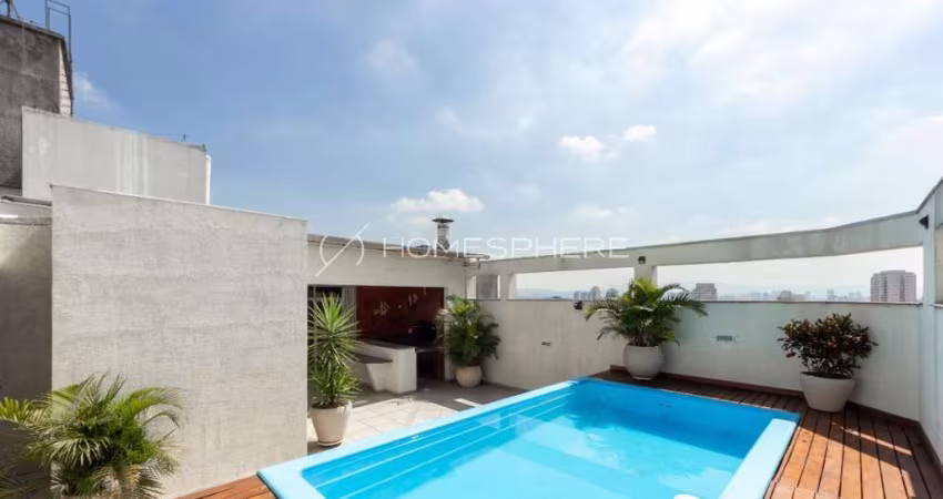 Cobertura com 302.25 m², 3 quartos sendo 3 suítes à venda no bairro Vila Romana.