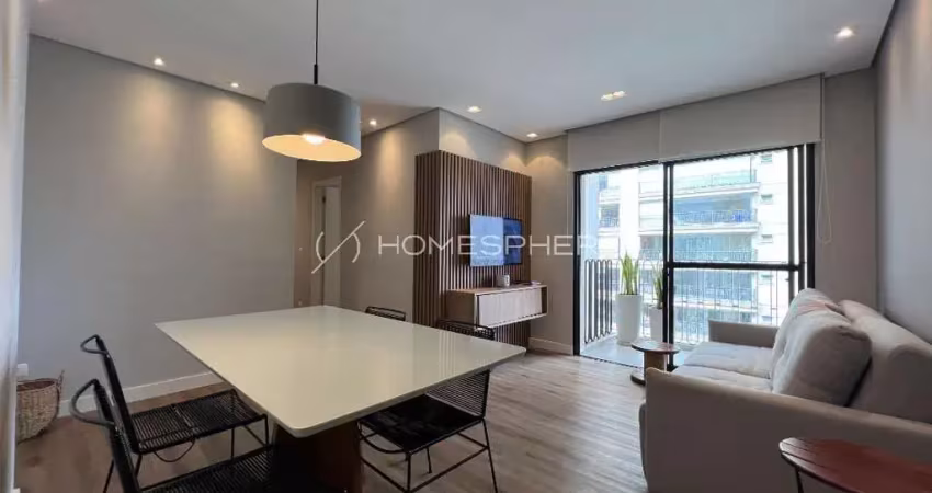 Apartamento na vila olimpia com 65 m² totalmente reformado com 02 dormitorios e 1 vaga de garagem.