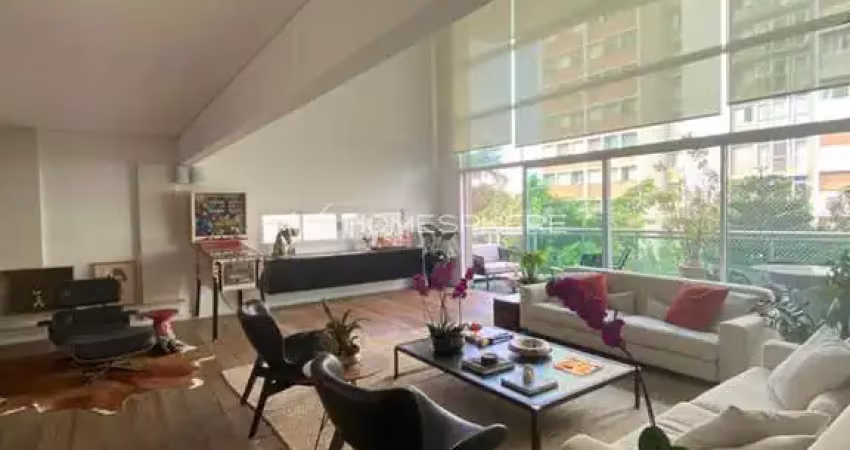 Apartamento com pé direito duplo, 250m2 3 suites e 4 vagas em perdizes.