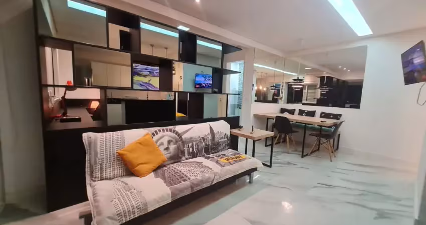 Lindo apartamento mobiliado 1 suite no boqueirão santos