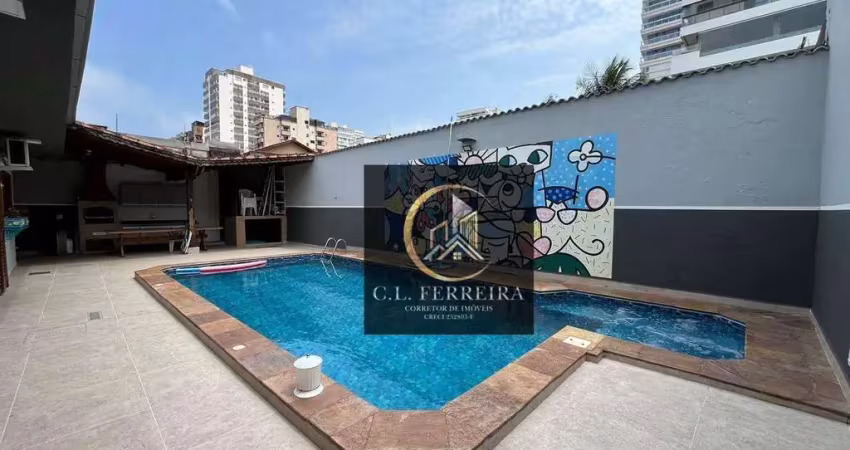 Casa com 3 dormitórios à venda, 209 m² por r$ 2.800.000 - canto do forte - praia grande/sp