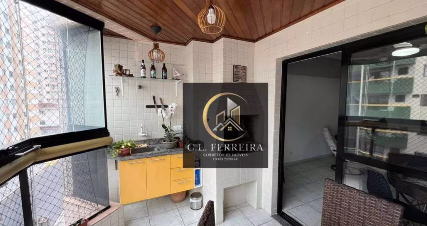 Apartamento com 3 dormitórios à venda, 120 m² por R$ 630.000,00 - Tupi - Praia Grande/SP