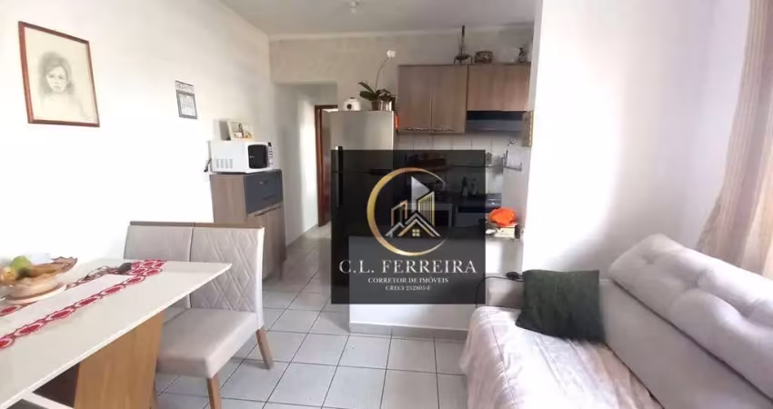 Apartamento com 1 dormitório à venda, 44 m² por r$ 210.000,00 - aviação - praia grande/sp