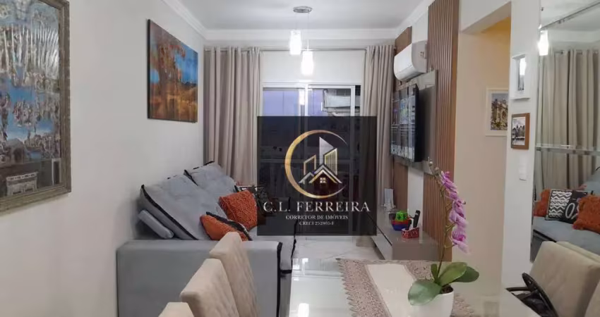 Apartamento com 2 dormitórios à venda, 60 m² por r$ 490.000,00 - tupi - praia grande/sp