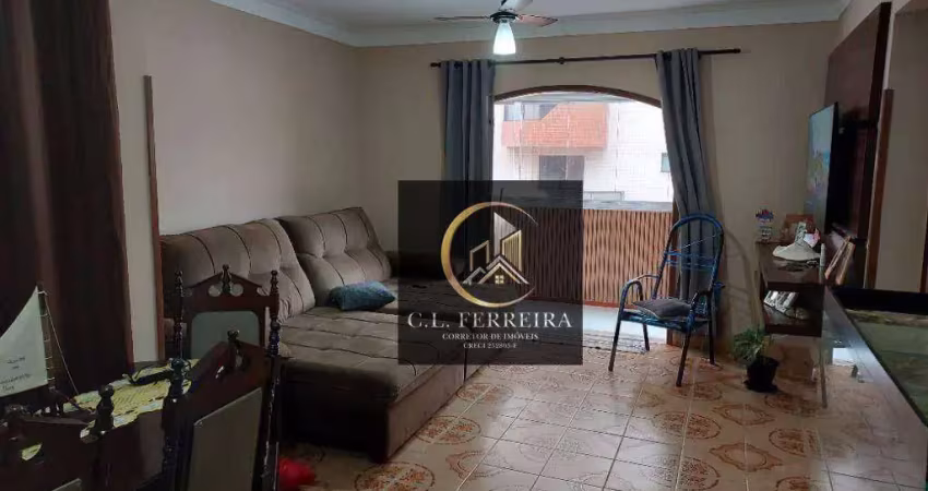 Apartamento com 2 dormitórios à venda, 82 m² por r$ 415.000,00 - tupi - praia grande/sp