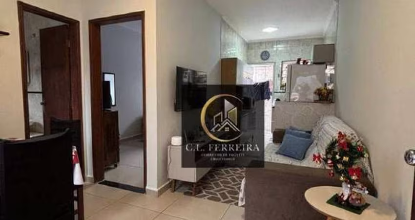 Casa com 1 dormitório à venda, 44 m² por R$ 260.000,00 - Aviação - Praia Grande/SP