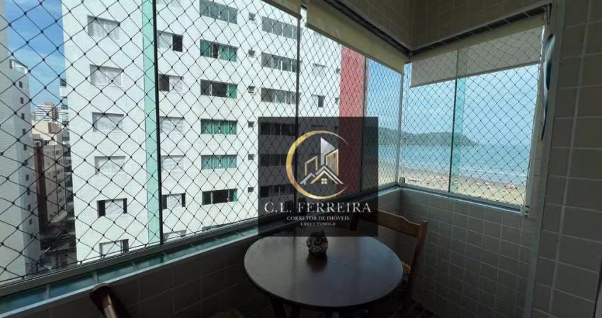 Kitnet vista mar com 1 dormitório à venda, 38 m² por R$ 300.000 - Canto do Forte - Praia Grande/SP