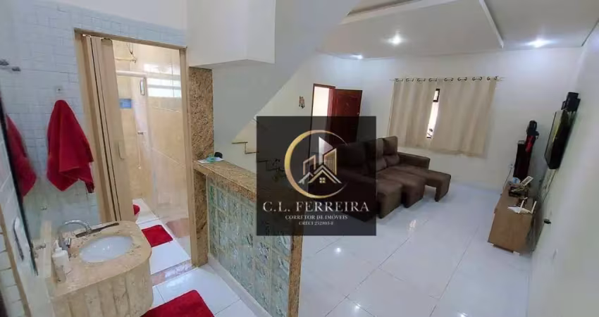 Sobrado com 3 dormitórios à venda por r$ 530.000,00 - mirim - praia grande/sp