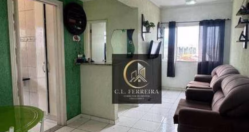 Apartamento com 1 dormitório à venda, 45 m² por R$ 185.000 - Vila Caiçara - Praia Grande/SP