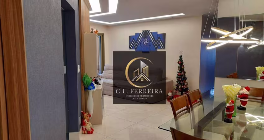 Apartamento com 3 dormitórios à venda, 122 m² por R$ 1.200.000 - Canto do Forte - Praia Grande/SP