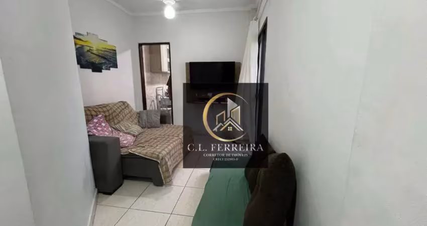 Apartamento com 1 dormitório à venda, 55 m² por r$ 239.000 - aviação - praia grande/sp