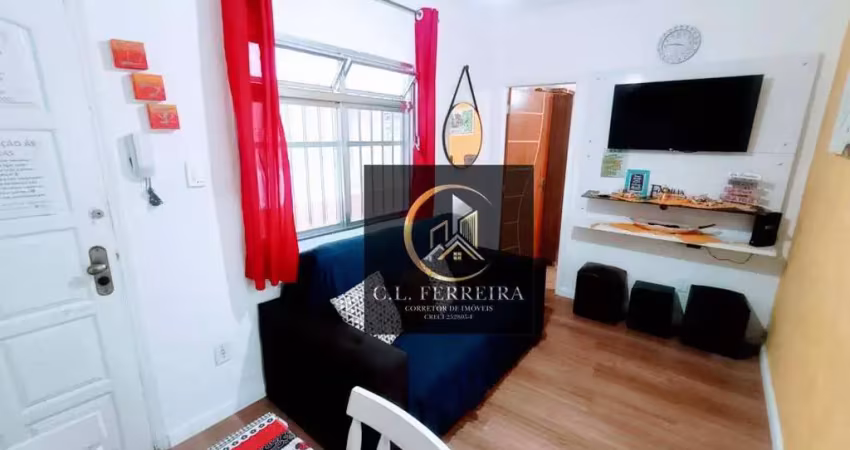 Apartamento à venda, 42 m² por r$ 225.000,00 - tupi - praia grande/sp