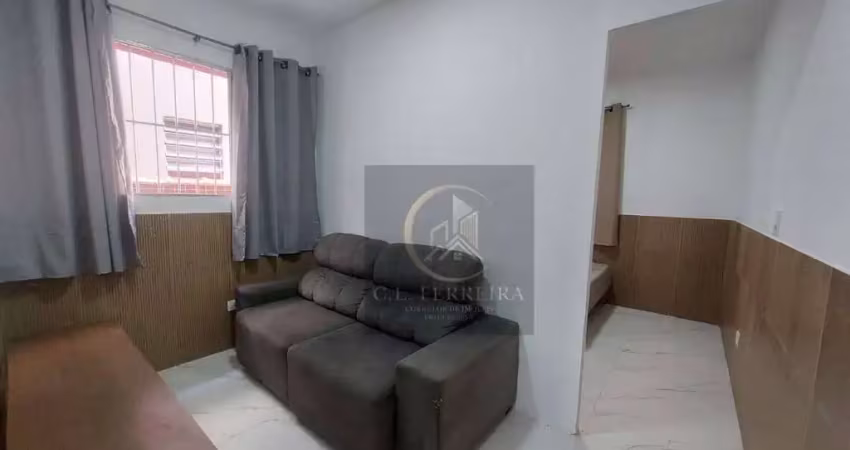 Kitnet com 1 dormitório à venda, 30 m² por r$ 190.000,00 - tupi - praia grande/sp