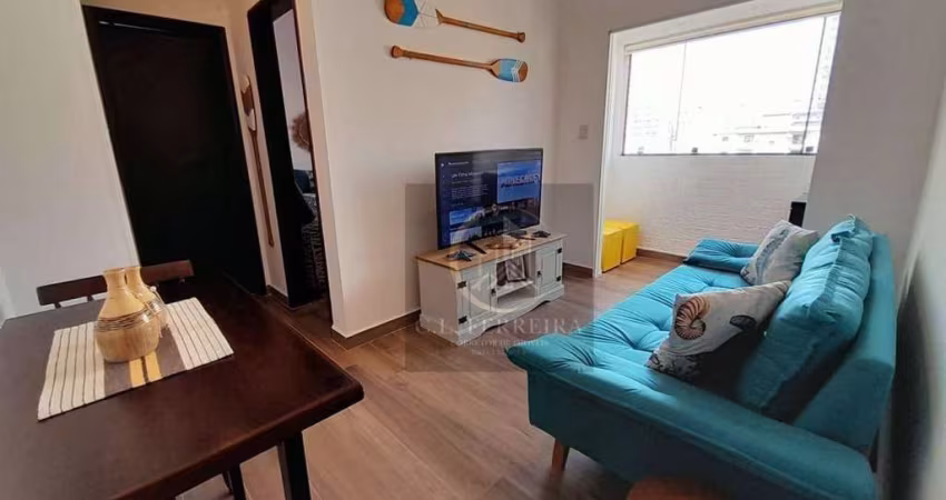 Apartamento mobiliado com 1 dormitório à venda, 48 m² por R$ 275.000 - Tupi - Praia Grande/SP