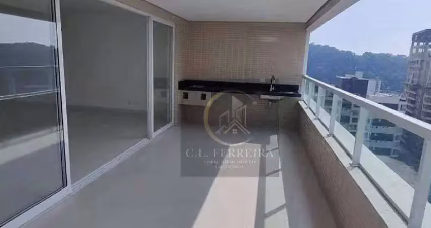 Apartamento com 3 dormitórios à venda, 158 m² por r$ 2.200.000 - canto do forte - praia grande/sp