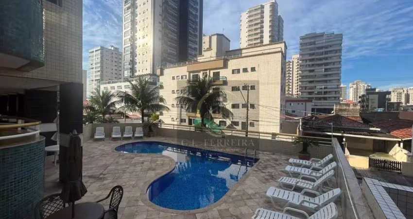 Apartamento com 1 dormitório à venda, 58 m² por r$ 340.000 - tupi - praia grande/sp
