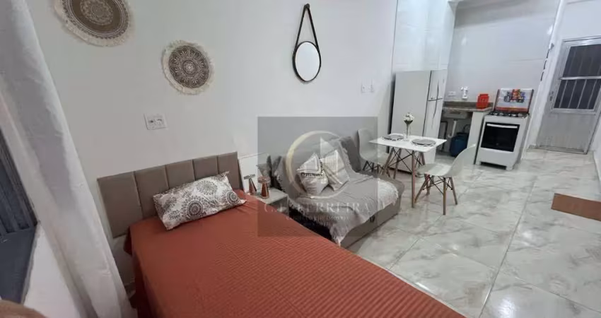 Kitnet com 1 dormitório à venda, 32 m² por r$ 205.000,00 - aviação - praia grande/sp