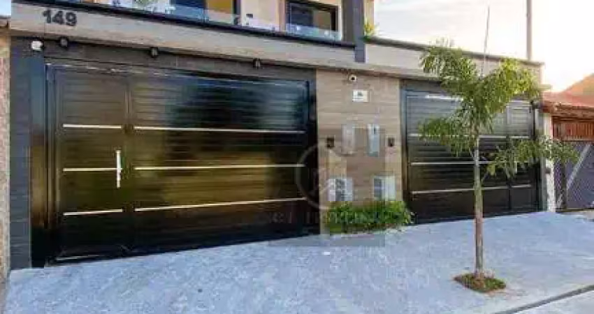 Sobrado com 3 dormitórios à venda, 140 m² por r$ 945.000,00 - maracanã - praia grande/sp