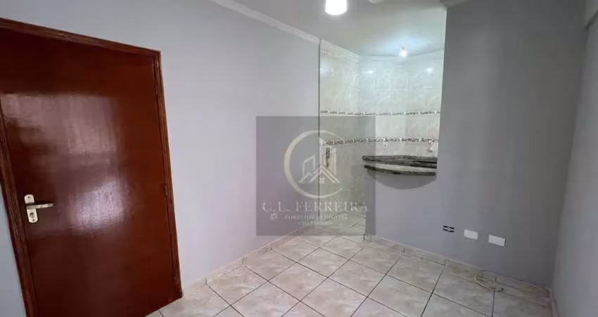 Apartamento com 1 dormitório à venda, 32 m² por r$ 275.000 - boqueirão - praia grande/sp