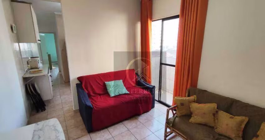 Apartamento com 1 dormitório à venda, 44 m² por r$ 215.000 - tupi - praia grande/sp
