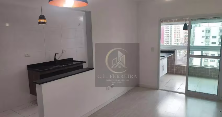 Apartamento com 2 dormitórios à venda, 68 m² por r$ 600.000 - canto do forte - praia grande/sp