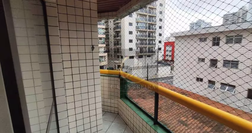 Apartamento com 1 dormitório para alugar, 53 m² por r$ 2.200/mês - tupi - praia grande/sp