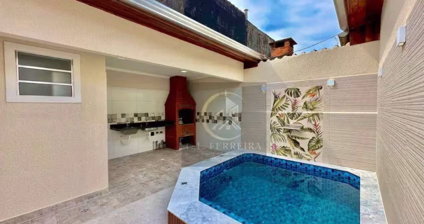 Casa com 2 dormitórios à venda, 94 m² por r$ 680.000,00 - vilamar - praia grande/sp