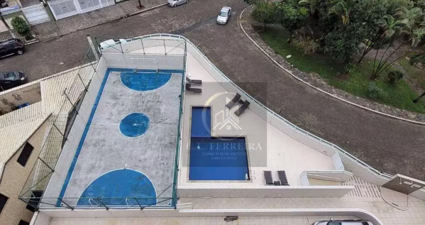 Apartamento com 2 dormitórios à venda, 60 m² por r$ 350.000,00 - vila guilhermina - praia grande/sp