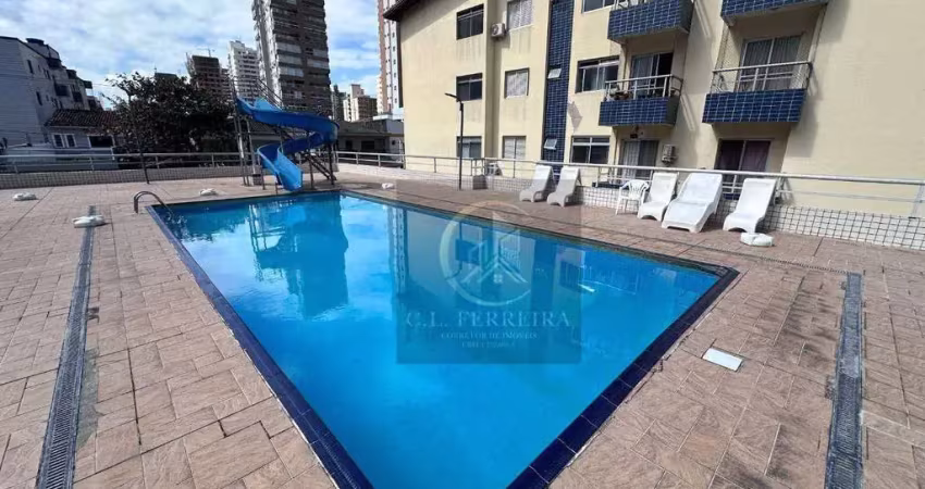 Apartamento com 1 dormitório, piscina, à venda, 47 m² por r$ 245.000 - aviação - praia grande/sp