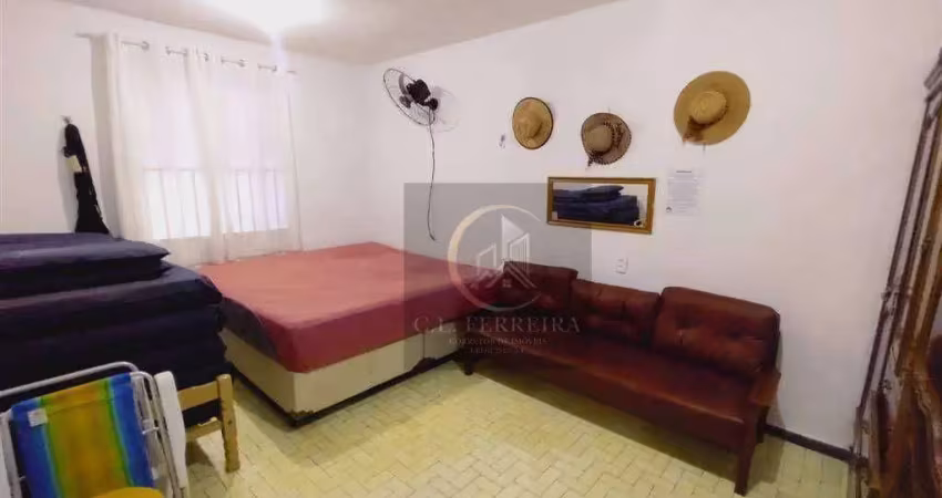 Kitnet com 1 dormitório à venda, 30 m² por r$ 200.000,00 - tupi - praia grande/sp