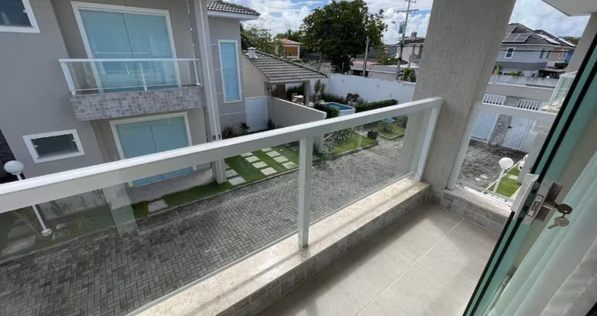 Maravilhosa casa à venda com 3/4, sendo um suíte, armários em todos ambientes, climatizada, energia solar, 145m2, Buraquinho, Lauro de Freitas, Venha