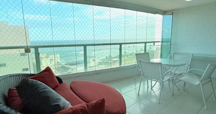 TERRAZZO ONDINA LUXO! VISTA MAR! 2/4 SUÍTE, 117 M², VARANDA, 02 GARAGENS SOLTAS.
