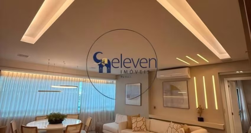 Apartamento para LOCAÇÃO mobiliado  2 suítes com 92m² no Horto Florestal, closet na suíte principal, roupeiro, andar alto, sala integrada à varanda com fechamento em reiki, lavabo, banheiro de serviço