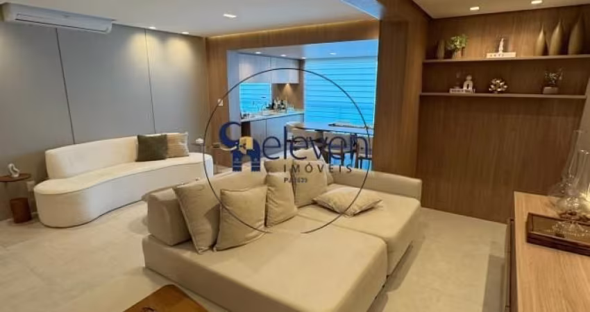 LINDO APARTAMENTO EM ALPHAVILLE  3 SUÍTES COM SALA AMPLIADA, 140M2, VARANDA GOURMET INCORPORADA A SALA,