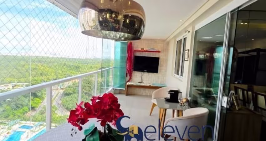 OPORTUNIDADE PLATNO - PATAMARES, APARTAMENTO 3 SUÍTES, SENDO A MASTER COM CLOSET, LAVABO, VARANDA GOURMET COM CHURRASQUEIRA, COZINHA E ÁREA DE SERVIÇO.