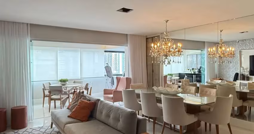 Aquárius- lindo 3/4, duas suítes - finamente decorado! apartamento de 4/4, revertido para 3/4, 2 suítes, lavabo,varanda gourmet integrada e 3 vagas 