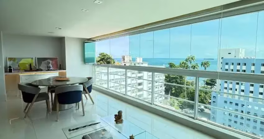 Apartamento para locação mobiliada  no barra porto condomínio clube vista mar com 3 vagas 
