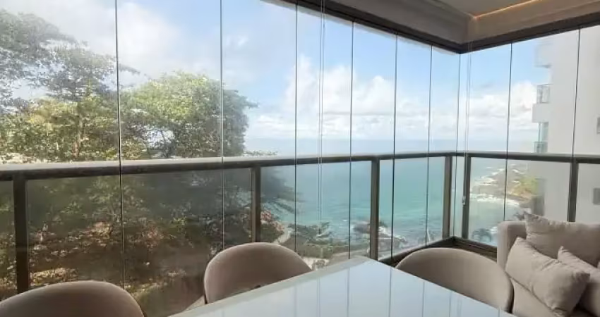 Apartamento de alto padrão e vista mar para aluguel anual 2/4 uma suíte vista mar com infra