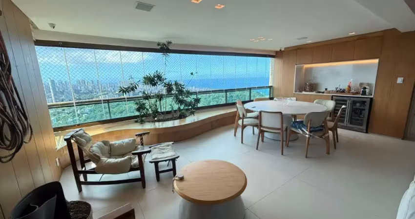 Apartamento  no terrazzo san lázzaro, alto padrão, decorado, área privativa de 210m², nascente, andar altíssimo, vista panorâmica, 3 suítes master com closet,