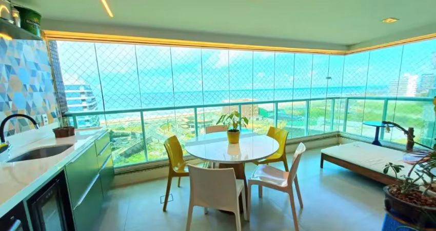 Exclusivo: apartamento 'pé na areia' na  rua rodrigues dórea , armação com 3/4 uma suite vista mar e duas vagas