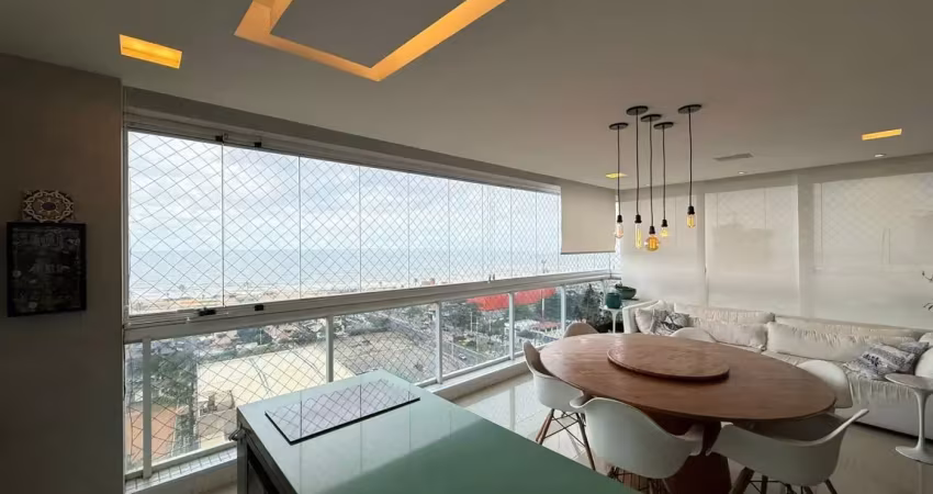 Apartamento alto padrão com vista mar em patamares – 155m², 3 vagas, finamente decorado