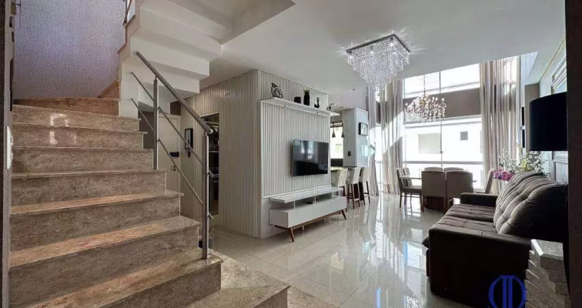 Cobertura duplex com 4 dormitórios à venda, 240 m² por r$ 3.300.000 - pioneiros - balneário camboriú/sc