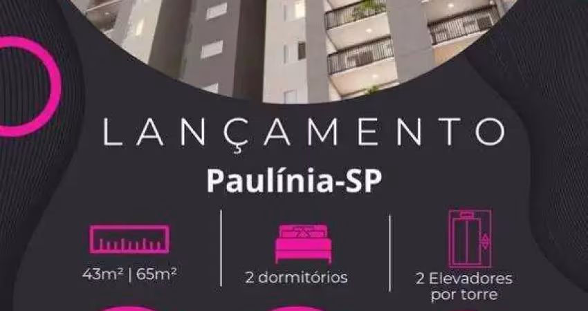 Apartamento para venda em paulínia, planalto, 2 dormitórios, 1 banheiro, 2 vagas