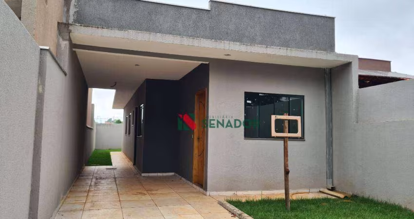 Casa  NOVA com 3 dormitórios à venda, 69 m² por R$ 230.000 - Jardim Água Verde - Rolândia/PR