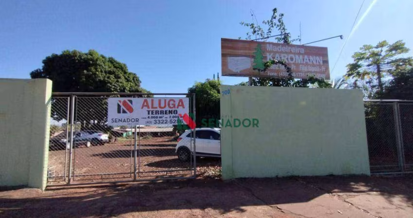 Terreno para alugar, 4098 m² por R$ 6.500,00/mês - Parque Industrial - Ibiporã/PR
