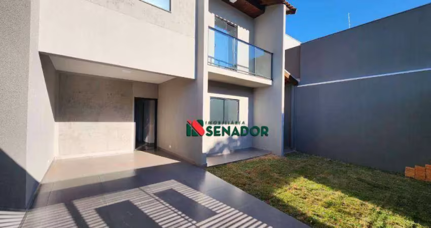 Lindo sobrado com 3 dormitórios à venda, 125 m² por r$ 480.000 - jardim novo sabará - londrina/pr