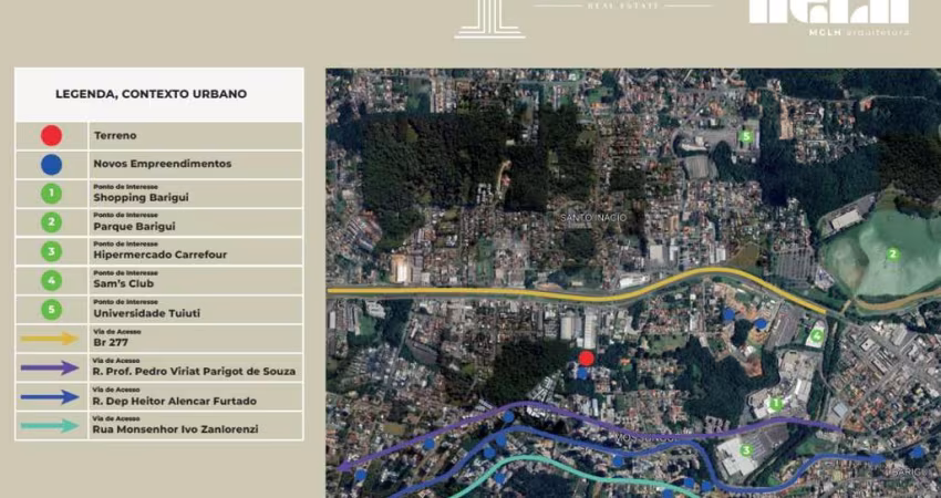 Terreno ZR3 de 2100m² no Ecoville - CONSTRUTORAS, INCORPORADORAS