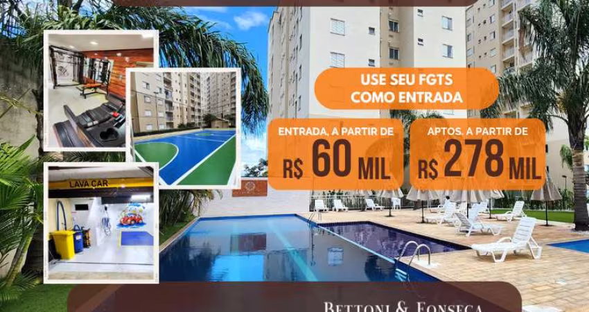 Apartamento de 2 quartos, Condomínio Clube - Village Paraná