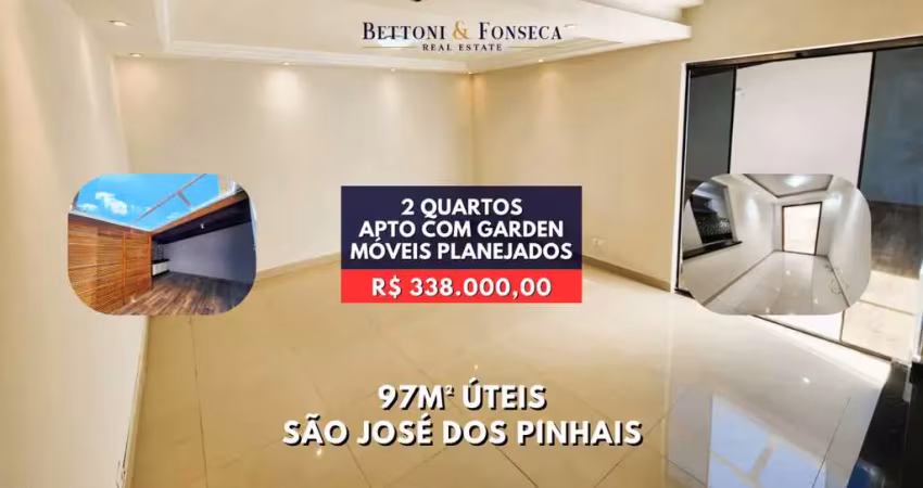 Encantador apartamento garden de 97m com teto retratil, sjp