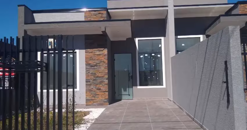 Linda e exuberante casa com 63m² - gralha azul - fazenda rio grande
